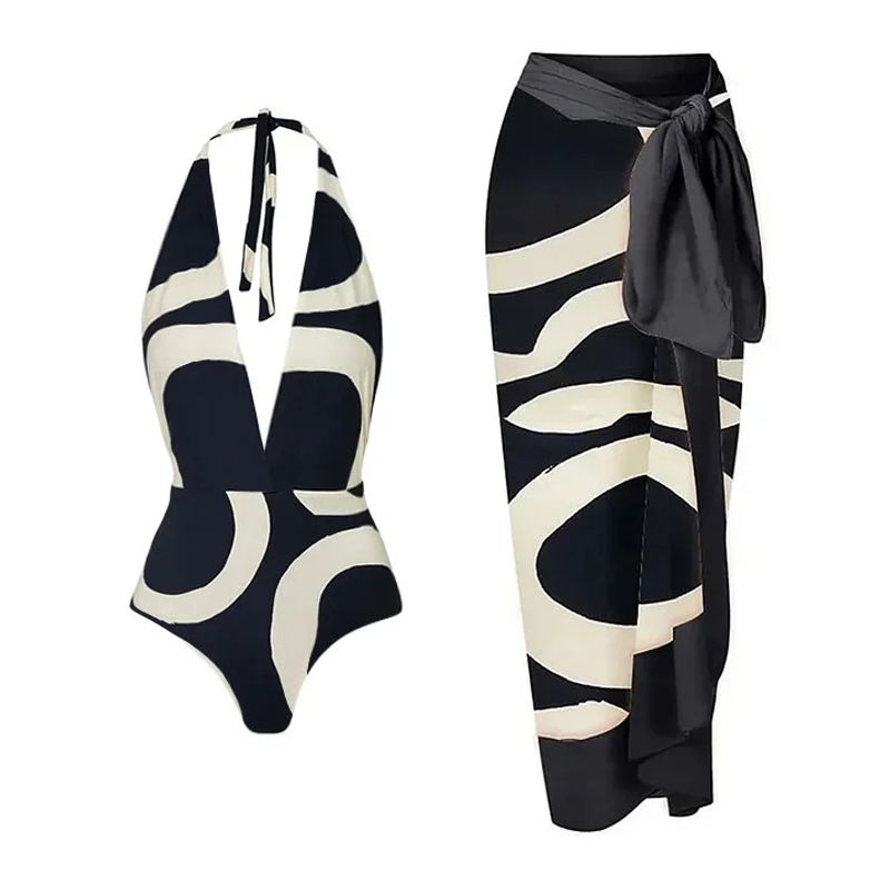 Îmbrăcăminte pentru femei Bikini cu talie înaltă și un umăr, culoare nouă_voghion.com