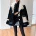 Calm New Winter Mid-Length Lamb Wool Sheep Shearling Sheepskin Fur Coat Women's Patchwork Overcoat_voghion.com