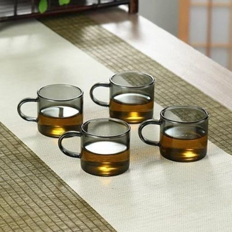 Tetera giratoria de 360 grados, resistente a altas temperaturas, de vidrio grueso, nueva, Xiaoyao, juego completo para preparar té en casa_voghion.com