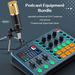 Microfono professionale cardioide per podcast (progetto opzionale), mixer audio portatile per streaming live, giochi, PC_voghion.com