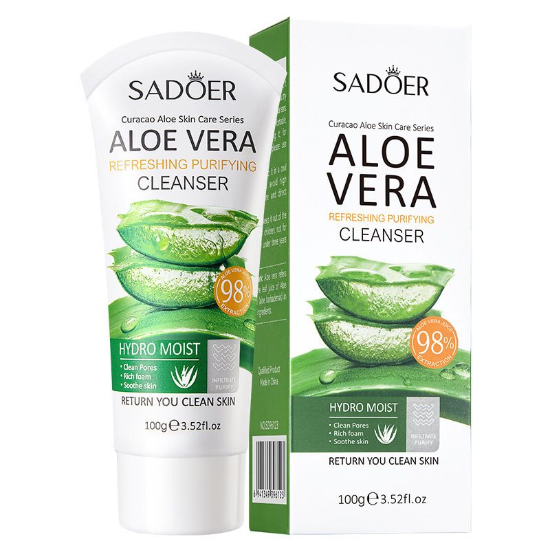 Detergente viso All English SADOER Aloe Red Pomegranate Vitamina C Cleanser 100g_voghion.com