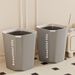 Trash Can Nordic Color-Block Square Household Large Capacity Without Lid With Press Ring For Bedroom Bathroom Kitchen_voghion.com