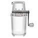 Manual Ice Crusher Hand Crank Snow Cone Portable Household Kitchen Blender Camping Drink Maker Shaver Tool Clear_voghion.com