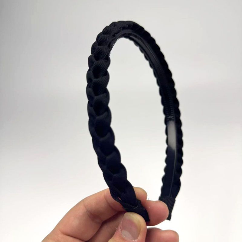 Gorący styl, pleciona, antypoślizgowa opaska na głowę z ząbkami, ręcznie tkana, modna obręcz do włosów, elegancki i wszechstronny dodatek do włosów_voghion.com