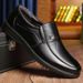 【 】 Crown Men's Casual With Sole Surface, Anti Slip And Breathable Soft Leather Shoes For Men, Easy To Step On_voghion.com