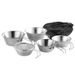Set di 4 ciotole da campeggio in acciaio inossidabile 304 - Stoviglie da esterno pieghevoli per escursionismo/picnic (leggere e resistenti)_voghion.com