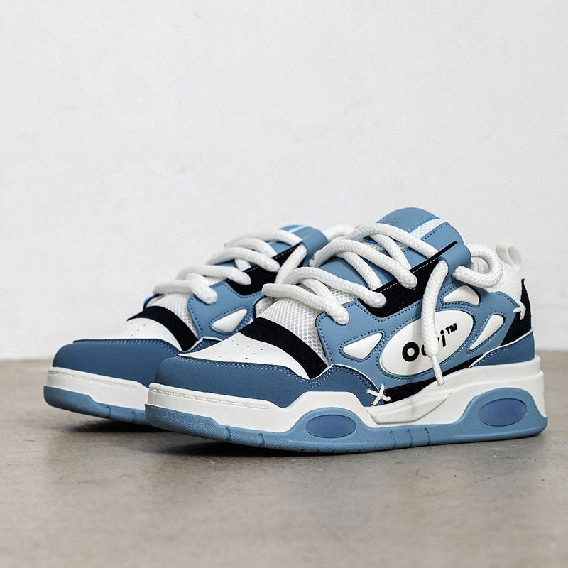 2023 Autumn New Couple Dad Low Top Platform Booster Casual Shoes Niche Sneaker Men's One-piece Replacement_voghion.com