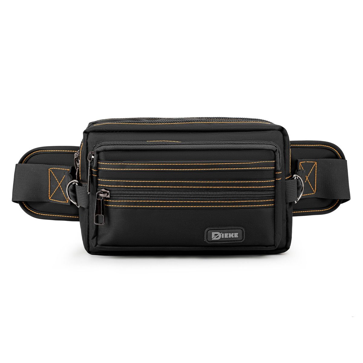 Robuste Unisex-Hüfttasche mit mehreren Taschen, wasserabweisendem Nylon, verstellbarem Gurt für Reisen, Sport und den täglichen Gebrauch (Schwarz, Grün, Blau)_voghion.com