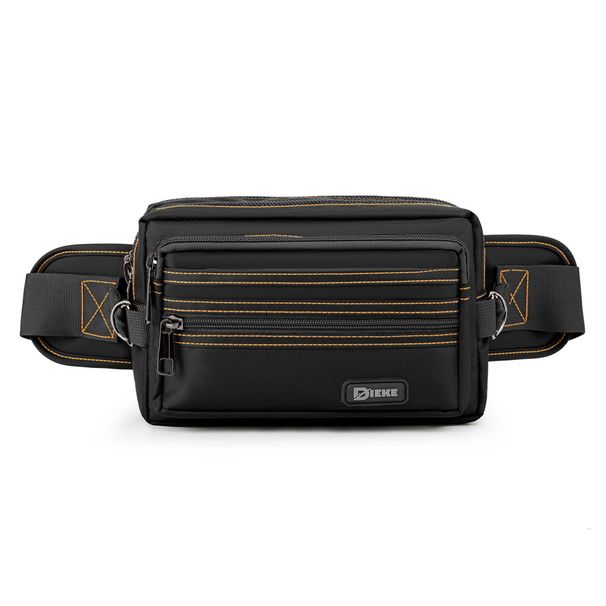 Robuste Unisex-Hüfttasche mit mehreren Taschen, wasserabweisendem Nylon, verstellbarem Gurt für Reisen, Sport und den täglichen Gebrauch (Schwarz, Grün, Blau)_voghion.com