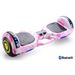 10-calowy samobalansujący samochodzik dla dorosłych, 7-calowy dwukołowy, inteligentny elektryczny samochodzik balansujący z kierownicą dla dzieci w wieku 7-12 lat_voghion.com