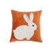 Nordic sweet candy-colored rabbit towel embroidered pillow case cross-border supply cushion a generation of hair_voghion.com
