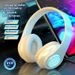 Cuffie stereo Bluetooth 5.0 bianche B39 di alta qualità, cuffie da gioco wireless pieghevoli luminose._voghion.com