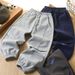 Boys' Fleece-Lined Jogger Pants - Soft Cotton Blend, Warm & Comfortable, Elastic Cuffs, Solid Color, For Kids 8+ Years (110-170cm)_voghion.com