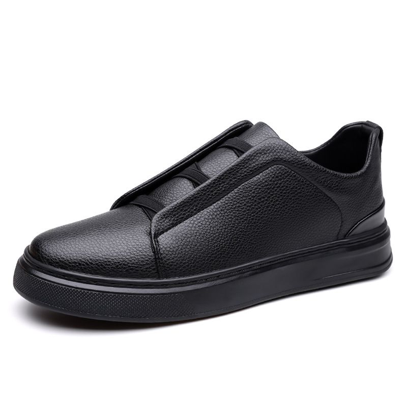 Scarpe da ginnastica da uomo serie scarpe basse bianche impermeabili, antiscivolo, comode e versatili scarpe da uomo con lacci con stile di copertura del piede basso_voghion.com