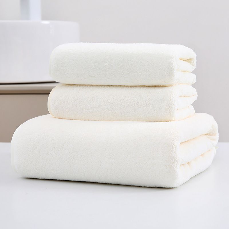 Mikropluošto vilnos rankšluostis, storas greitai džiūstantis trijų dalių rinkinys, didelis vonios rankšluosčių veido rankšluostis paplūdimio rankšluostis_voghion.com