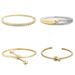 Bracciale quadrato in argento sterling giallo 14K Super Flash da donna, con diamanti spazzolati, di lusso, irregolari e leggeri._voghion.com