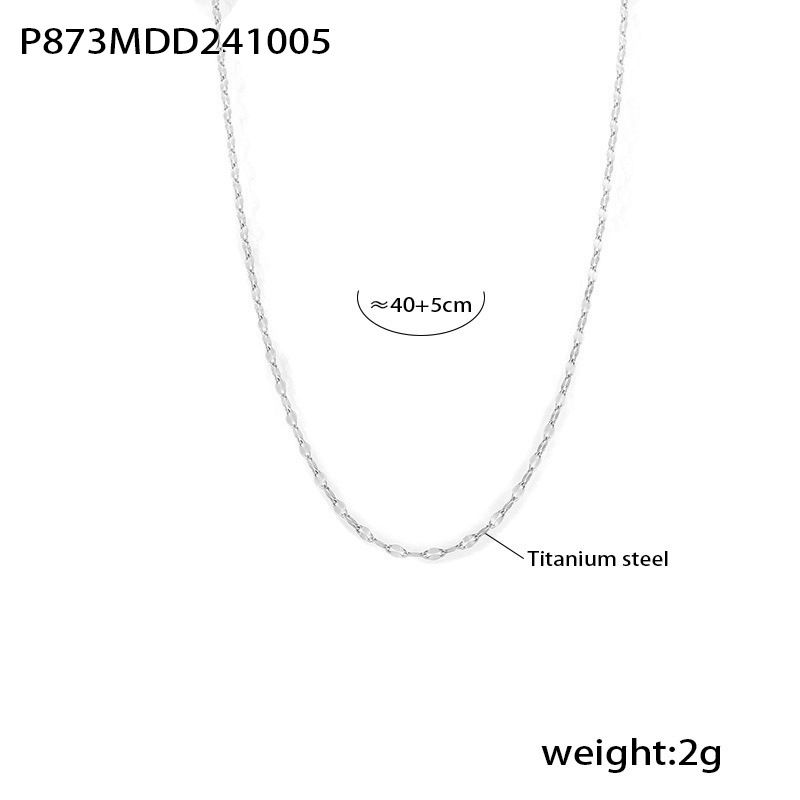 Oumeika Angel Wings Zircon Wings Clavicle Double Necklace Bracelet Titanium Steel Gold plated Light Luxury Temperament Set_voghion.com