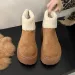 Free Delivery Designer Woman Cotton Snow With Plush Fashionable Comfortable Simple And Warm Boots_voghion.com