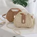 Borsa da spiaggia a tracolla con tracolla in corda di paglia intrecciata, elegante e alla moda, da donna, 240820_voghion.com