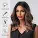 Synthetic Clip-in New Wig Women's Brown Middle Parted Short Curly Full Head Wig_voghion.com
