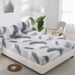 Gray And White Feather Bohemian Mattress Cover Polyester 3D Bedspread_voghion.com