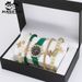 Conjunto de regalo de reloj de pulsera para mujer, reloj para mujer, conjunto de pulsera y joyería._voghion.com