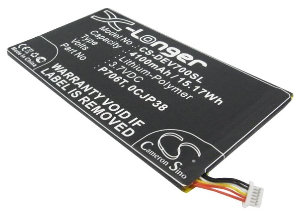 4100mAH Battery - CS-DEV700SL / Li-Polymer / Volts: 3.7_voghion.com