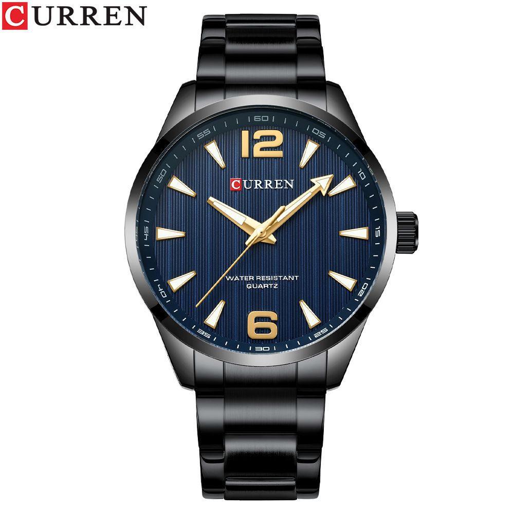 Orologio classico da uomo impermeabile con quadrante rotondo grande, cinturino in acciaio inossidabile e design minimalista per abbigliamento business e casual_voghion.com
