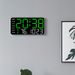 Frameless Electronic Multifunctional And Stand Dual-use Simple Digital Display Living Room Wall Clock 6659_voghion.com