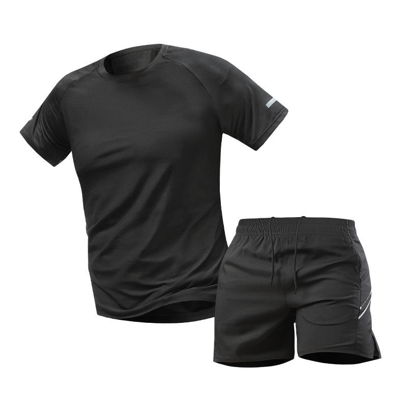 Herrenbekleidung Eisseide Kurzarm Dünn Schnelltrocknend Atmungsaktiv Lässig Herrenmode Sportbekleidung_voghion.com