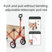 Westfield Outdoor I Fly Equipment Collapsible Camp Camping Picnic Hand Pull Cart Bearing Silent Rubber Wheels_voghion.com