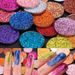 RACHEEL Eyeshadow Pearlescent Sparkling Powder Glitter Colorful Sequins Stage Makeup_voghion.com