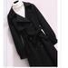 Women's Long Wool Blend Coat With Belt - Thickened Winter Trench Coat For Office & Casual Wear_voghion.com