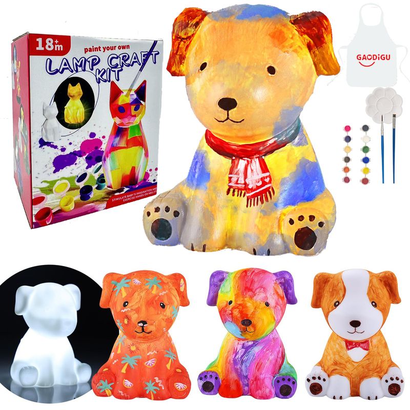 Pictură și pictură pentru copii unisex, vânzare fierbinte, educaționale DIY, graffiti luminos cu animale, cățeluș, mucegai embrionar alb pentru grădiniță_voghion.com