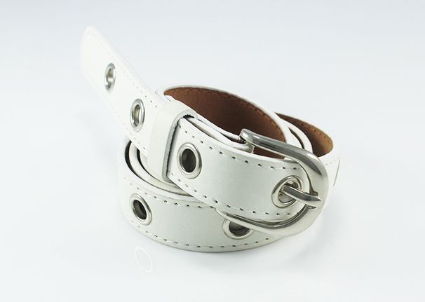 Nuova cintura con occhiello scavato, jeans versatili estivi in PU da donna, cintura alla moda in stile coreano personalizzato_voghion.com