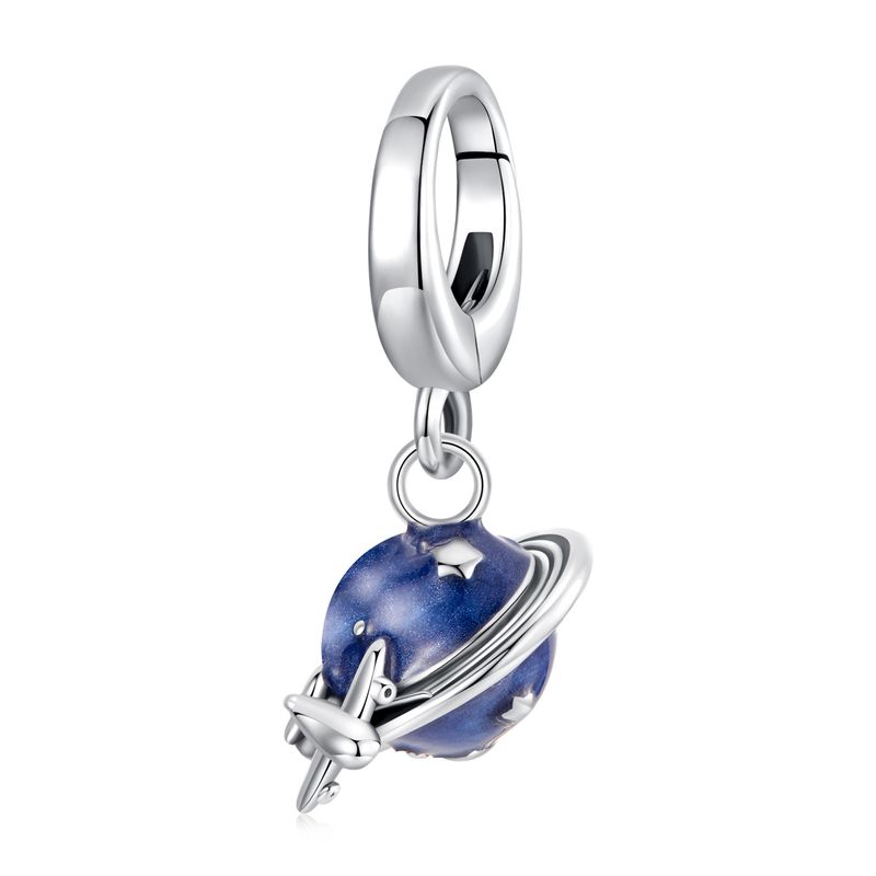 Worldwide Travel Pendant Charm Sterling Silver Charm,SCC3030_voghion.com
