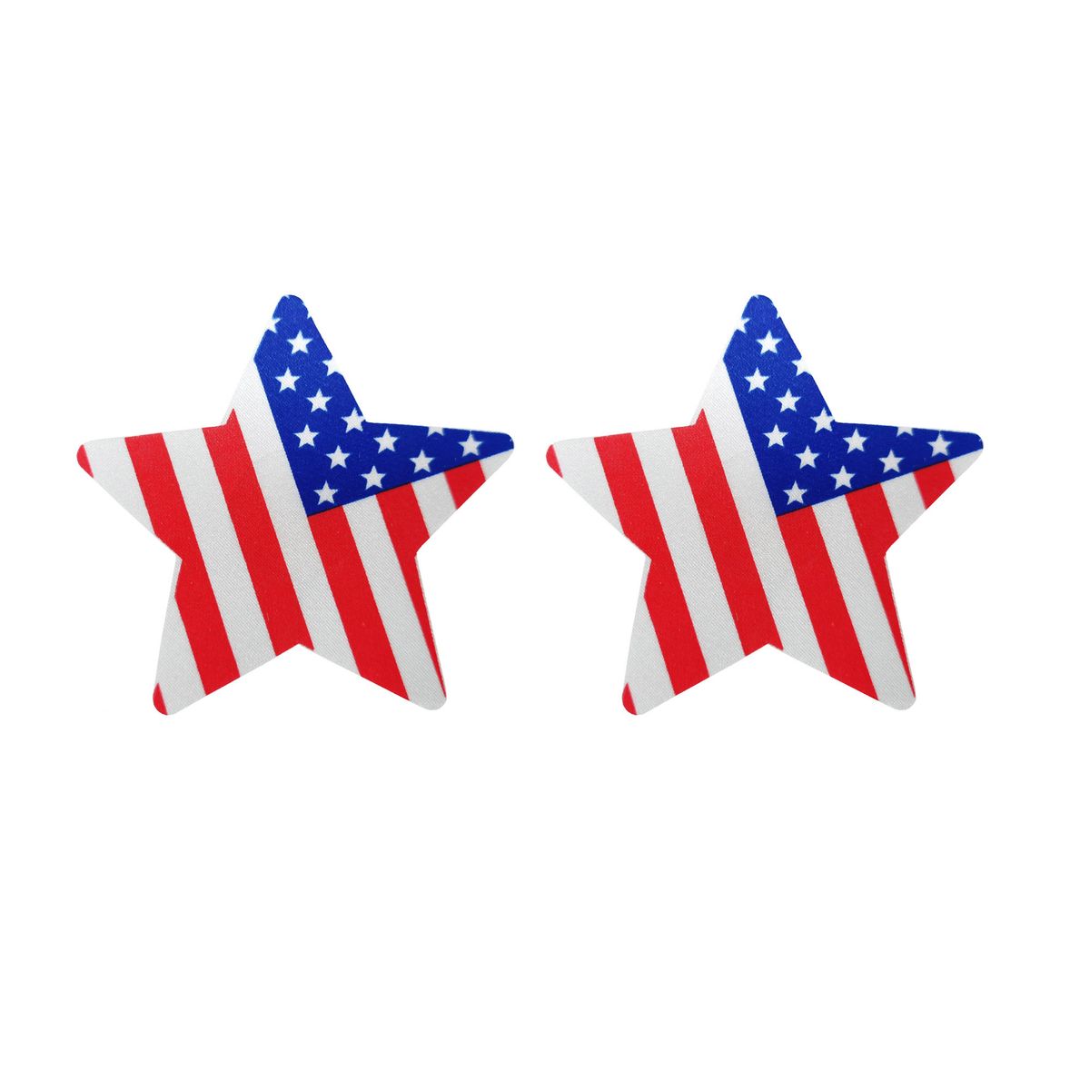 Nationell flagga femuddig stjärna bröstplåster andningsbar fläck engångsbröstplåster i siden satinbröstskydd_voghion.com