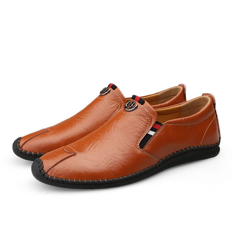 Scarpe comode da festa comode slip-on casual in pelle sintetica da uomo_voghion.com
