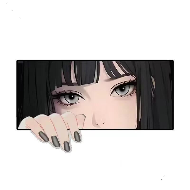 Autocollants de véhicule électrique Anime Eyes, décoration de carrosserie anti-rayures_voghion.com