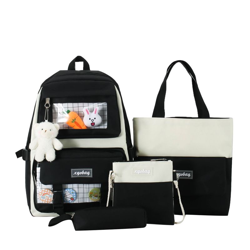 Schoolbag women's Korean version junior high school high school large capacity girls' campus small fresh stress relief fashion backpack_voghion.com