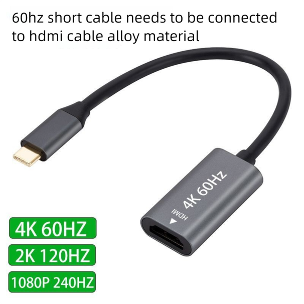 Type-C HDMI Adapter For Mobile Phones And Laptops Connect To TV, Projector, Monitor, HD Screen Mirroring Cable_voghion.com