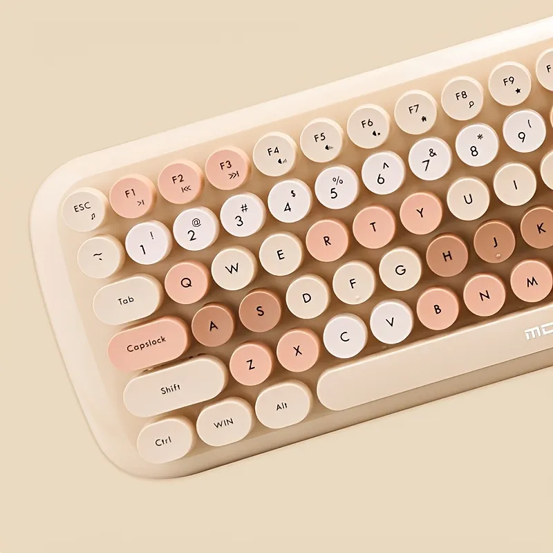 MOFII Candy Mixed Color Wireless 2.4G Keyboard And Mouse Set For Desktop And Notebook_voghion.com