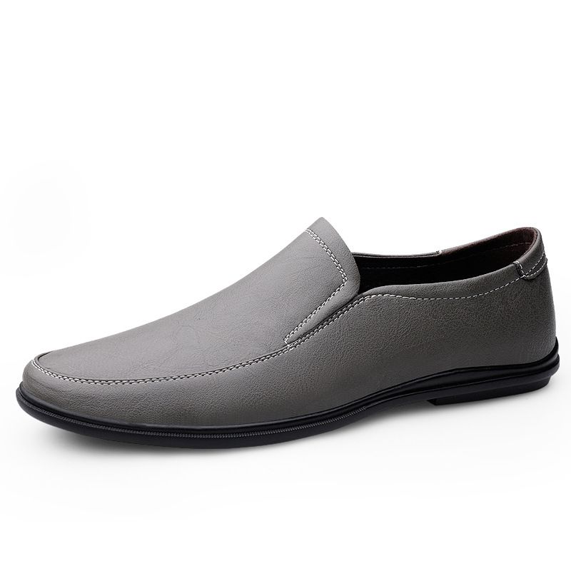 2025s Large Size Business Casual Leather For Men, Soft Sole Driving Slip-On Lazy All-Season Single Shoes, Cowhide Men's Shoes_voghion.com