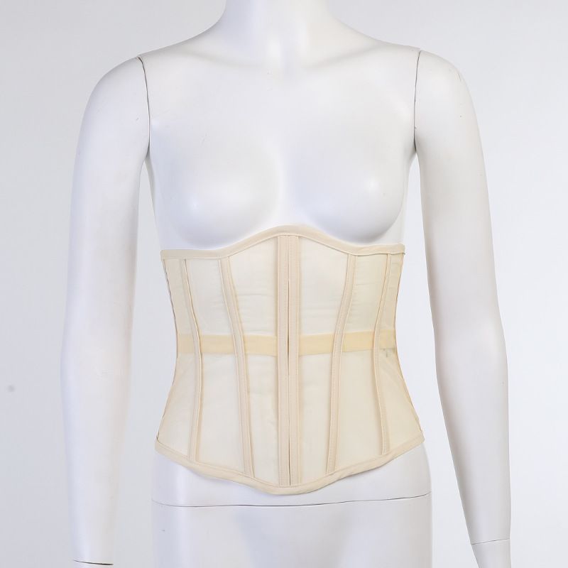 Sexy doorschijnende mesh taille lente slanke gebreide buitenbandjes top voor dames_voghion.com