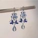 Coole blaue Schmetterlings-Zirkon-Ohrringe, Nischendesign, High-End, exquisiter, modischer, sanfter Damen-Ohrschmuck_voghion.com