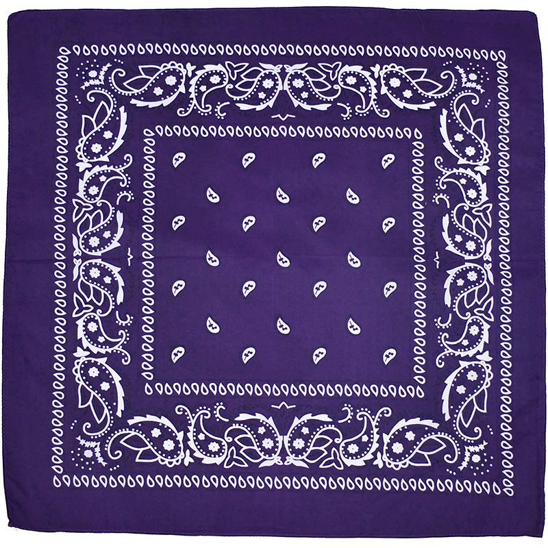 Sciarpa quadrata da ciclista con fiori di anacardi in poliestere, sciarpa con maschera hip hop con fiori di anacardi, sciarpa per la testa_voghion.com