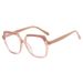 Women's Glasses Color Matching Irregular Flat Glasses New Fashion Glasses Frame Ins Personality Glasses Frame Trend_voghion.com