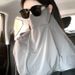 Velo solare per donna, protezione per il collo con protezione UV, copertura in seta ghiacciata, maschera da guida estiva sottile per tutto il viso_voghion.com