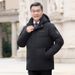Herren Winterjacke, neue kurze, dicke Jacke, trendige Herrenmodemarke, breites Revers, Daunenjacke für Väter und Opas, modische Oberbekleidung_voghion.com