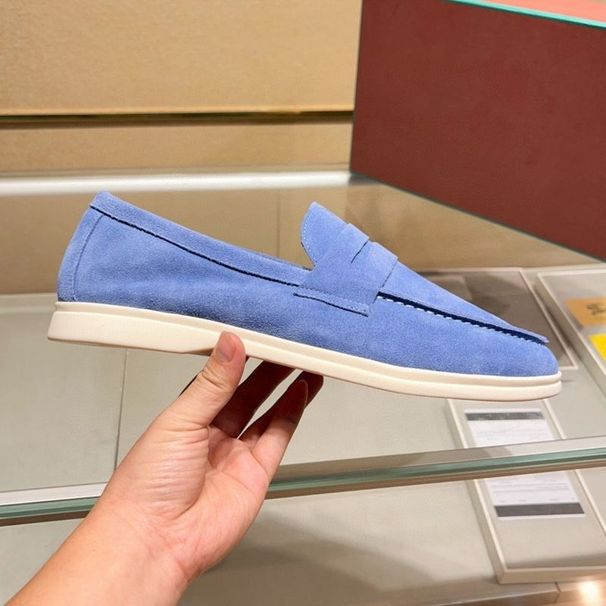 Mocassini comodi, resistenti all'usura, con suola morbida in pelle, slip-on casual, scarpe basse britanniche Dopamine_voghion.com